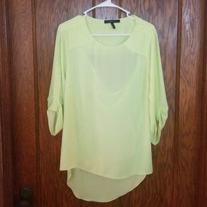 BCBMAXAZRIA LIME GREEN WOMEN'S BLOUSE